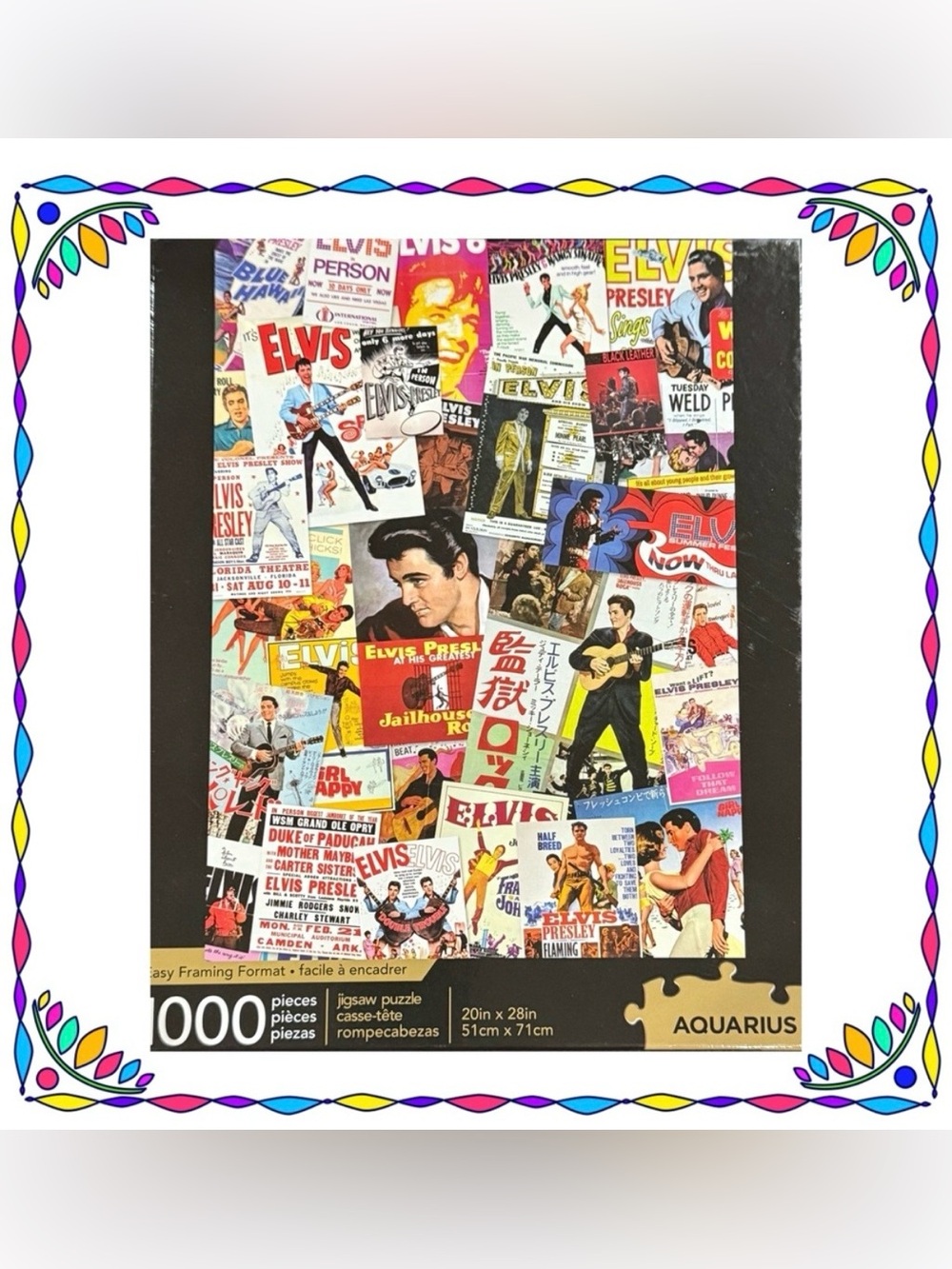 Jigsaw puzzle - Elvis!! - Aquarius brand - 1000 pieces - one owner - complete